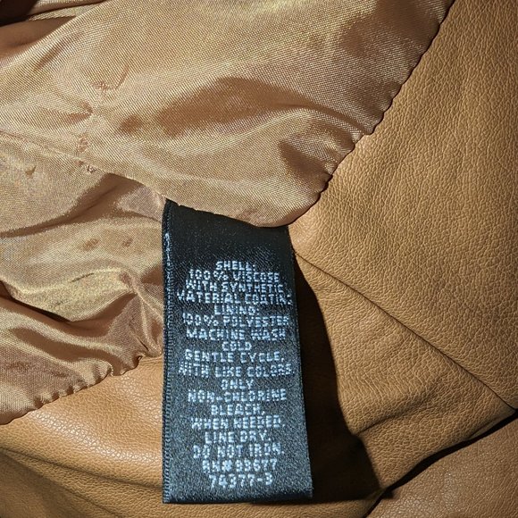 NICOLE MILLER Faux Leather Moto Jacket Size L - Picture 4 of 5